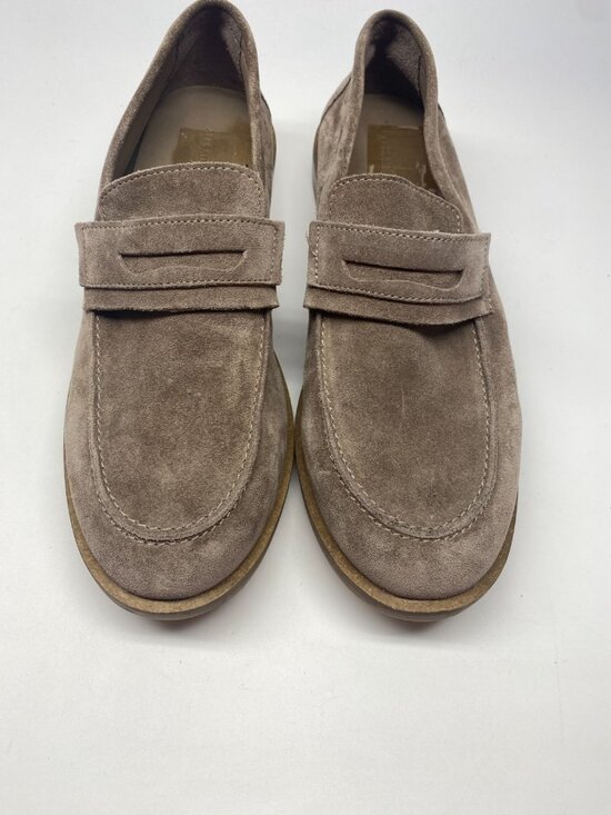 ALL SAINTS Mens Sam Taupe Suede Penny Loafer Sz 9 main image 6
